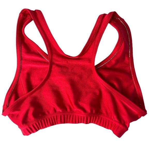 Bal Togs Red Racerback Sports Bra Size Petite Small (XS) - Picture 2 of 4